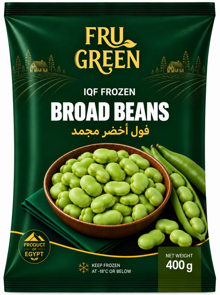 FruGreen Frozen Broad Beans pack