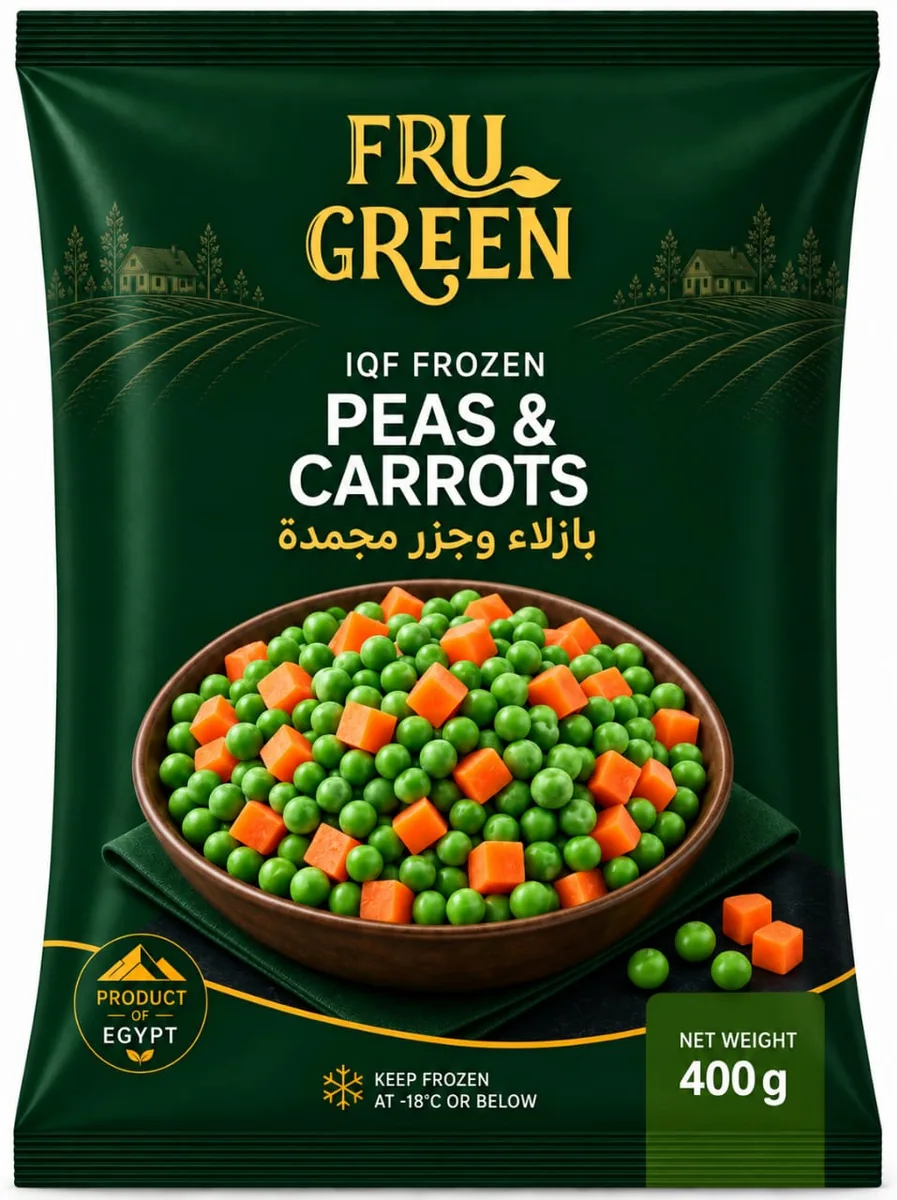FruGreen Frozen Peas and Carrots pack